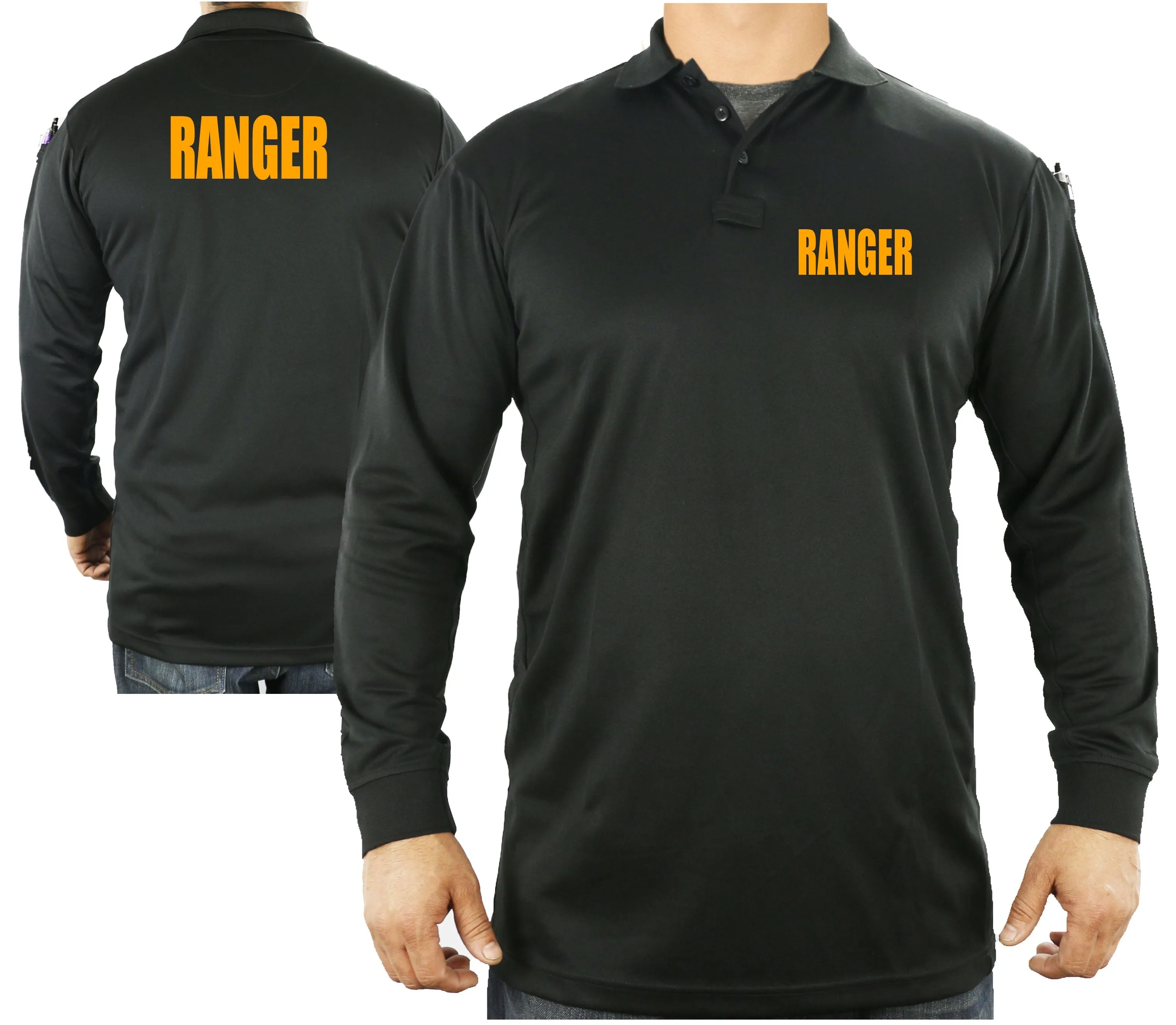 100% Polyester Ranger Tactical Performance Polo Long Sleeve Shirt