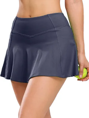 1a1a Womens Tennis Golf Skirts with Shorts Pockets High Waisted Sports Athletic Skorts Skirt