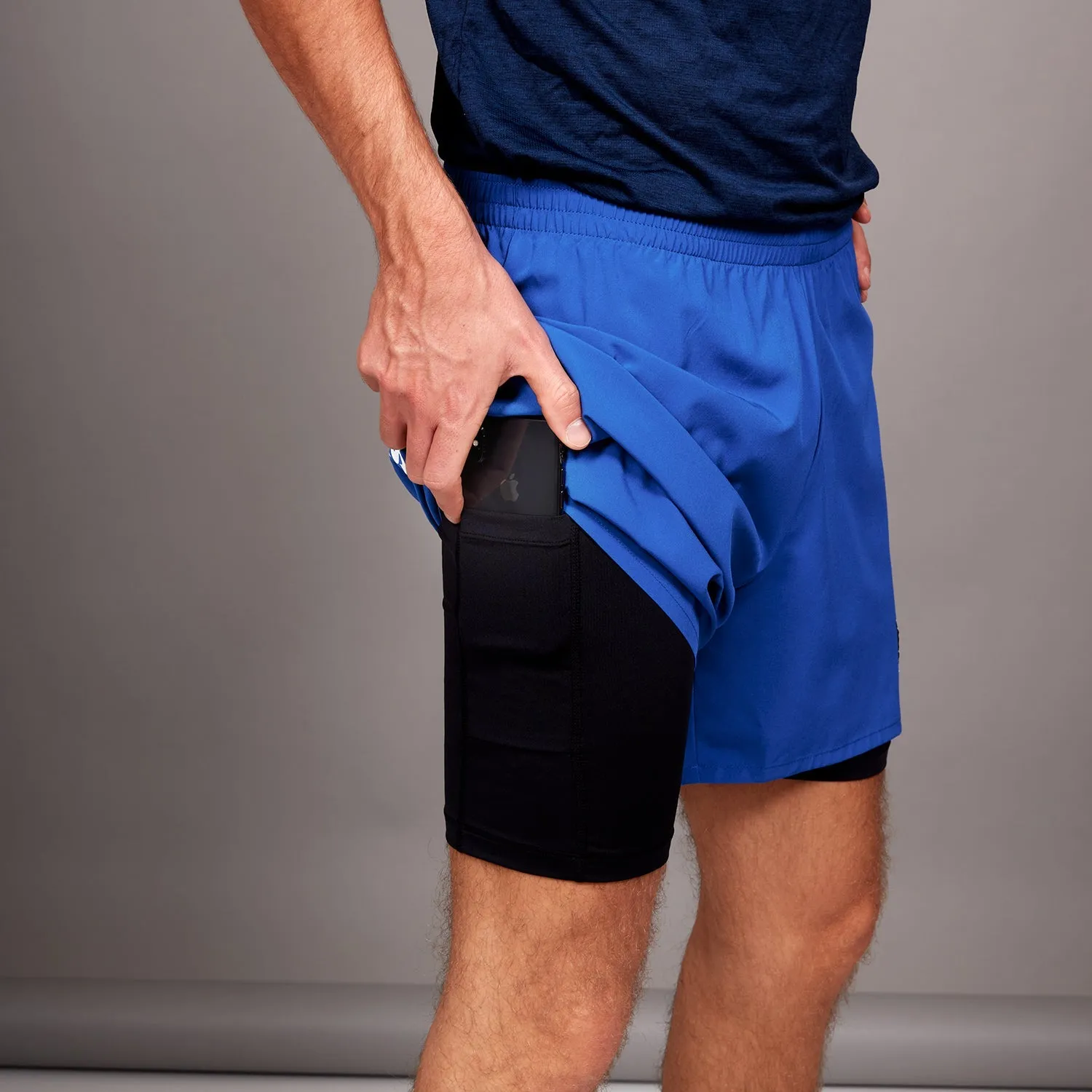2 In 1 Pace Shorts 5" Heren