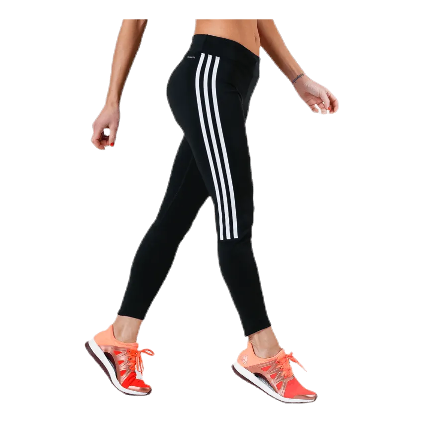 Adidas Run It Tight 7/8 3 Stripe Women Black / White