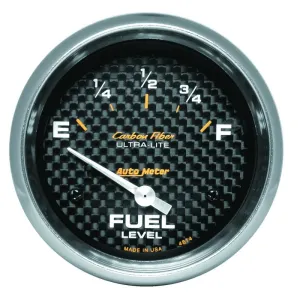 AP 65  GM 2-5/8in Fuel Level Carbon Fiber Electric Gauge Pod