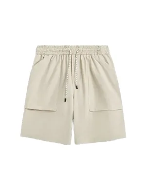 Apricot Lightweight Shorts with Large Pockets