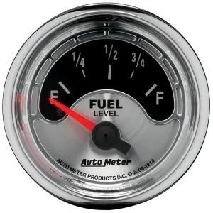 AutoMeter 1214 GAUGE; FUEL LEVEL; 2 1/16in.; 0OE TO 90OF; ELEC; AMERICAN MUSCLE