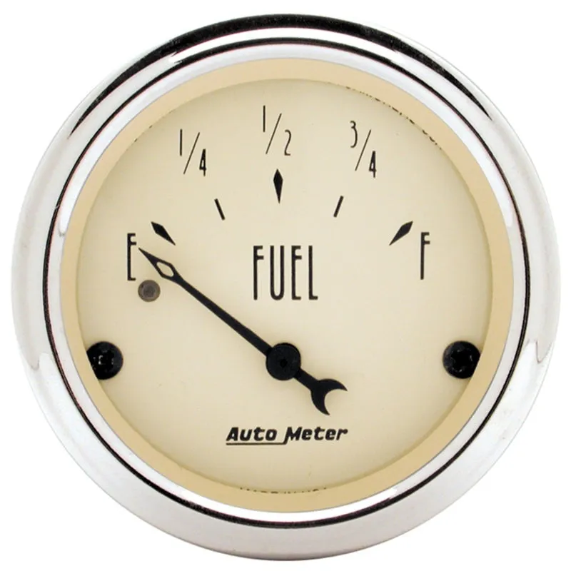 Autometer 2-1/16 inch Antique Beige Fuel Level Gauge