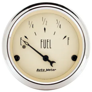 Autometer 2-1/16 inch Antique Beige Fuel Level Gauge