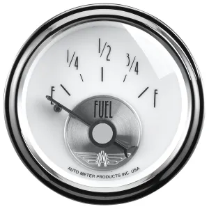 AutoMeter 2018 GAUGE; FUEL LEVEL; 2 1/16in.; 240OE-33OF; ELEC; PRESTIGE PEARL