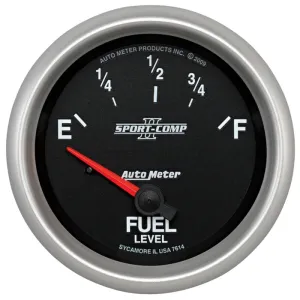 Autometer Sport-Comp II 2-5/8in Short Sweep Electronic 0-90ohms Fuel Level Gauge