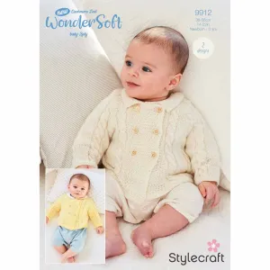 Babies Jackets in Stylecraft New Wondersoft 3ply - Digital Version 9912