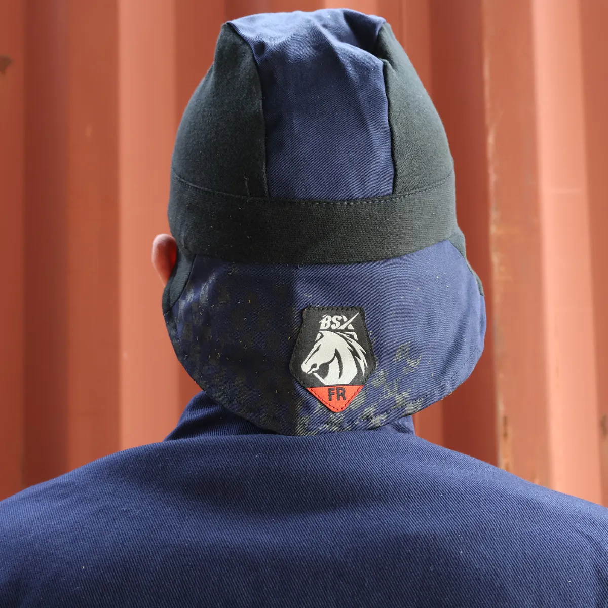 Black Stallion BSX Silicone Grip FR Cotton Welding Cap - AH1631-NB