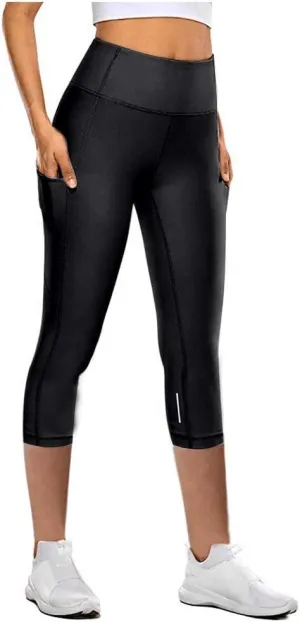 Capri Leggings for Women High Waist Capri Pants Workout Biker Slimming Athletic Gym Yoga Pants Casual Stretch Knee