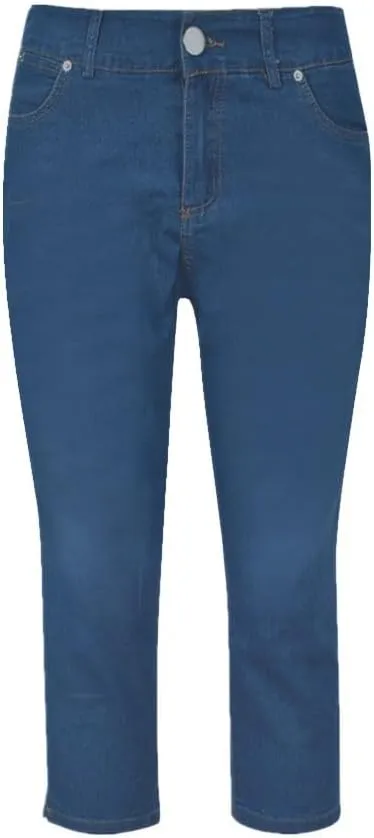 Capris Jeans for Women High Waisted Stretchy Ripped Skinny Denim Capri Jean Shorts Distressed Cropped Jeggings
