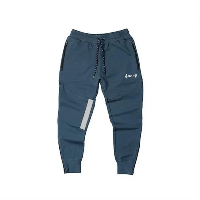 Casual Elastic Waistband Fitness Training Style Men Sweatpants