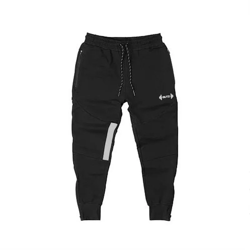 Casual Elastic Waistband Fitness Training Style Men Sweatpants