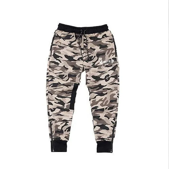 Casual Elastic Waistband Fitness Training Style Men Sweatpants