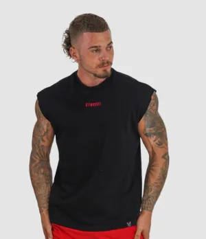 Culture Drop Shoulder Tank - Black