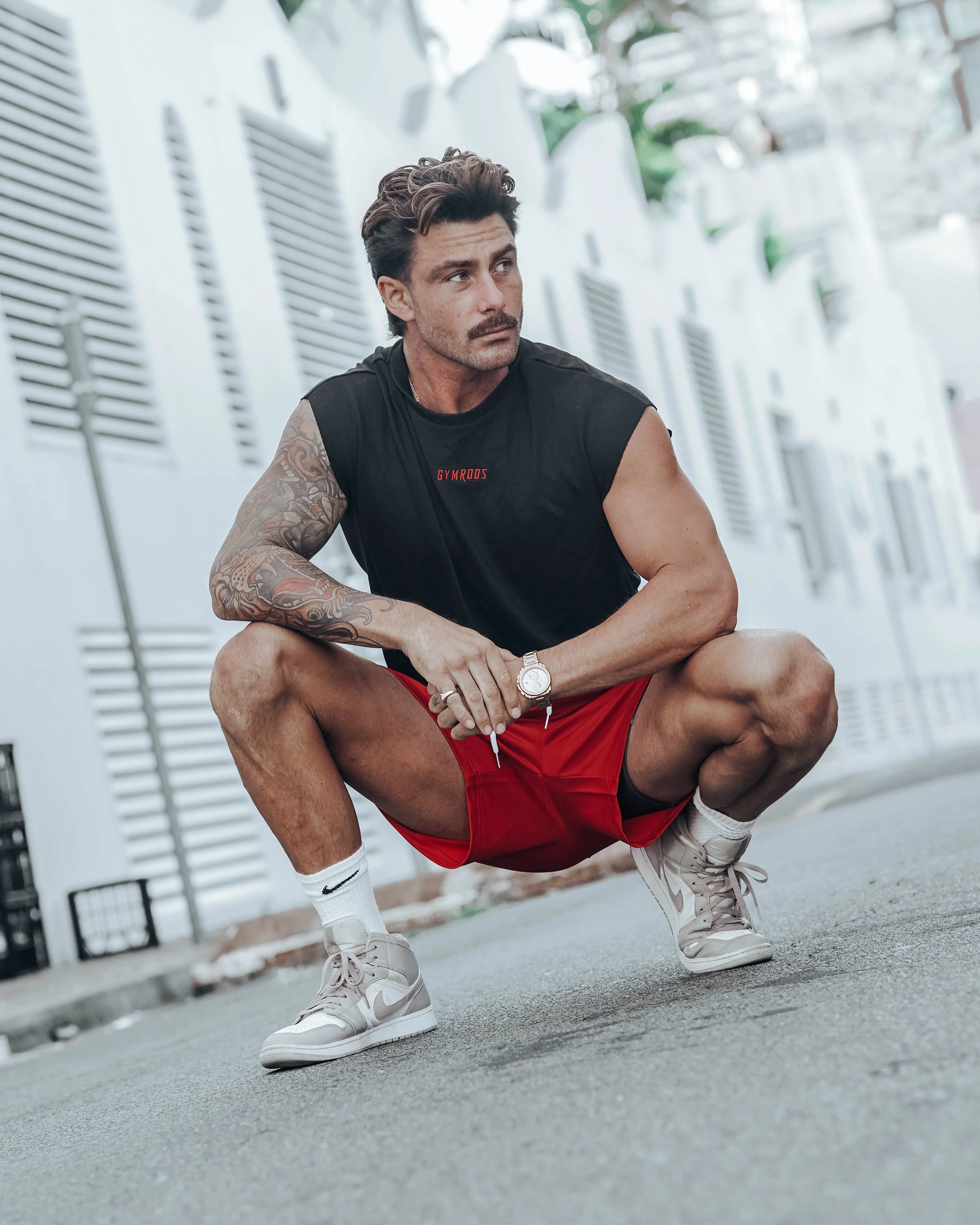 Culture Drop Shoulder Tank - Black