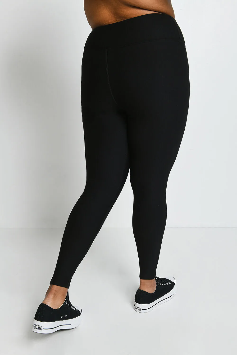 Curve Winter Everyday High Waisted Leggings - Black
