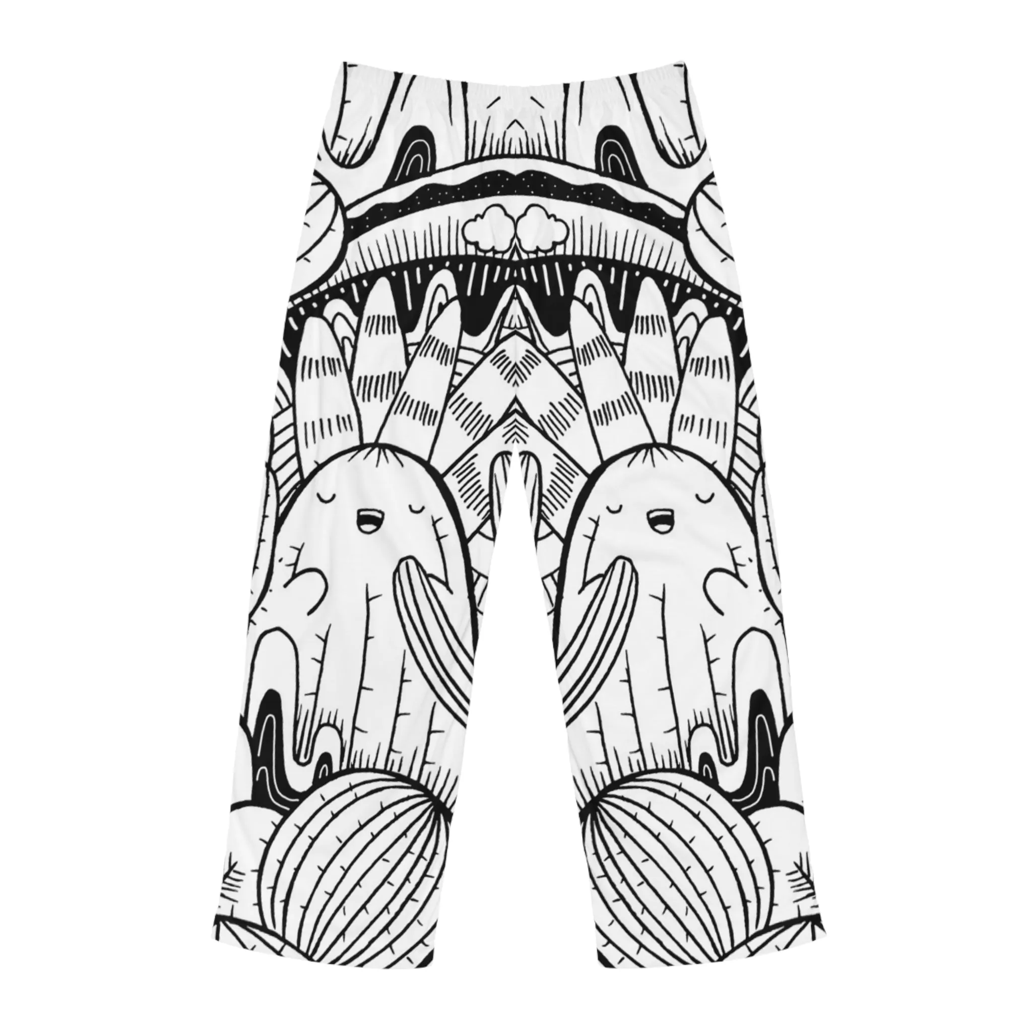 Doodle Cactus - Inovax Men's Pajama Pants