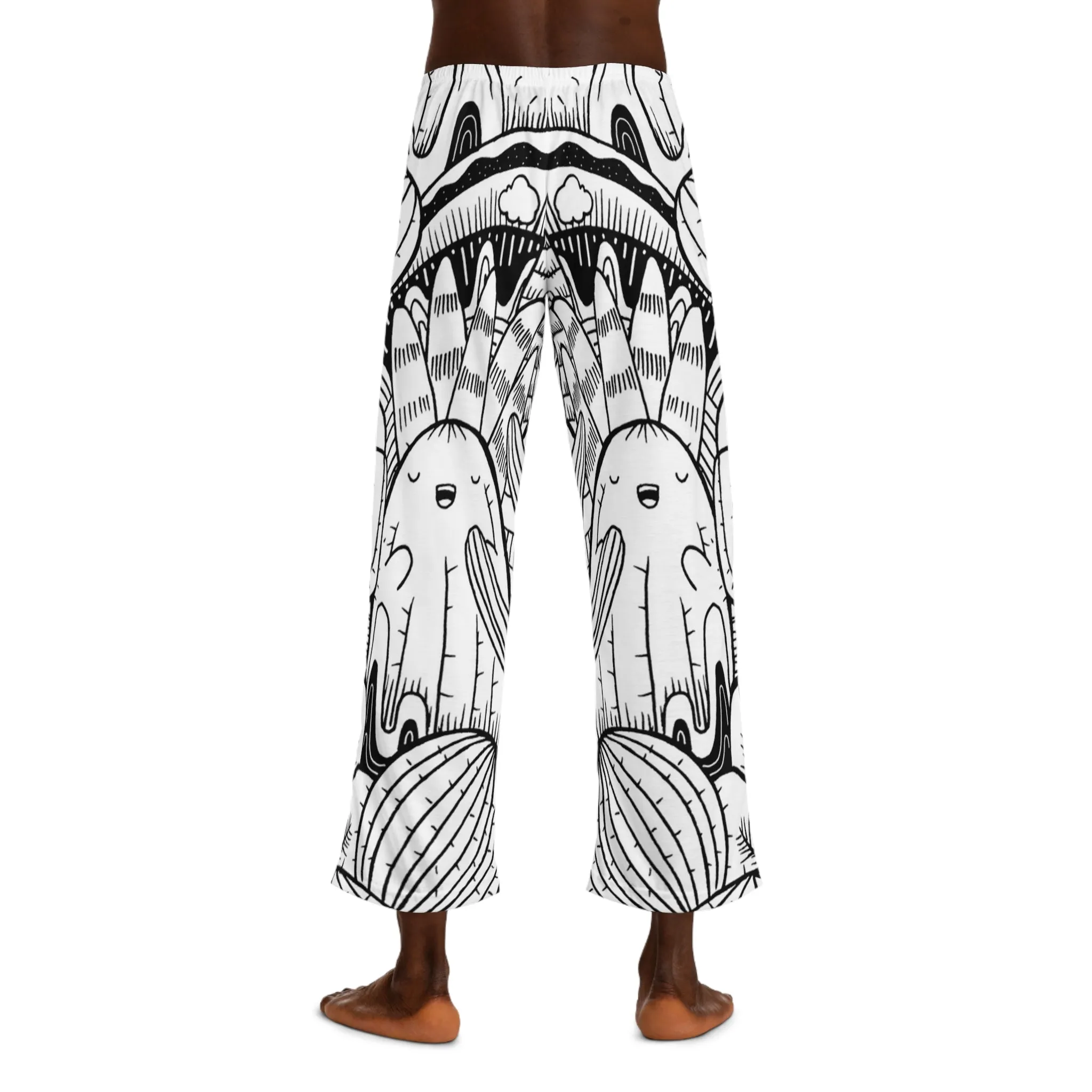 Doodle Cactus - Inovax Men's Pajama Pants