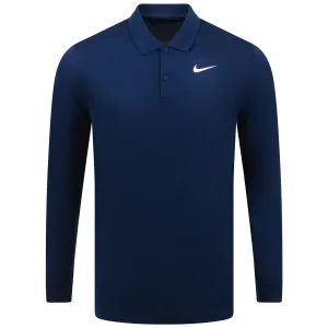 Dri-FIT Victory Solid LS Polo Navy - 2024