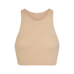 FITS EVERYBODY HIGH NECK BRA | CLAY
