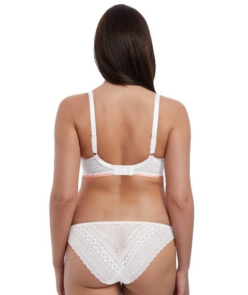 Freya Daisy Lace Underwire Balcony K Cup Bra - White