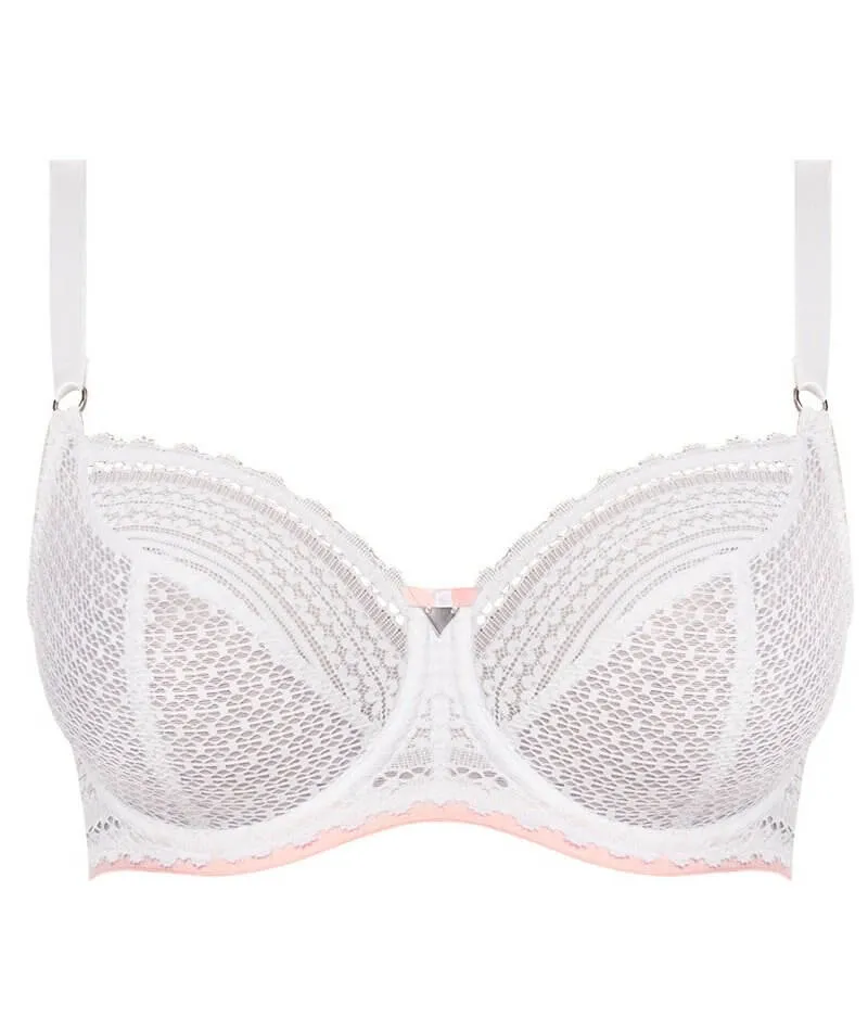 Freya Daisy Lace Underwire Balcony K Cup Bra - White