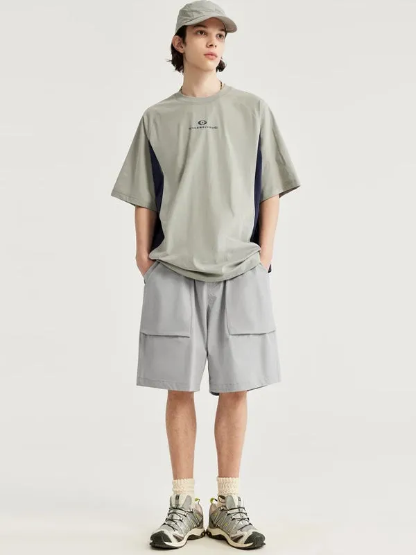 Grey Lightweight Shorts with Large Pockets