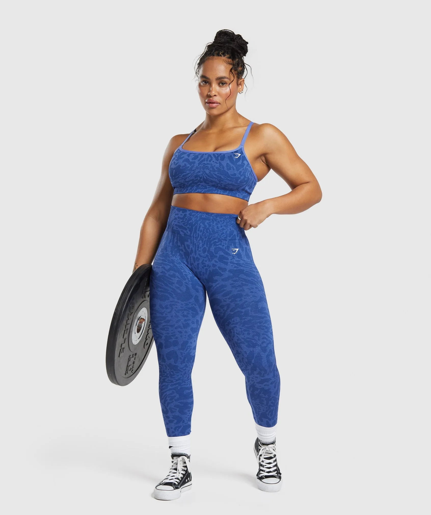 Gymshark Adapt Safari Seamless Leggings - Wave Blue/Iris Blue