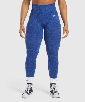 Gymshark Adapt Safari Seamless Leggings - Wave Blue/Iris Blue