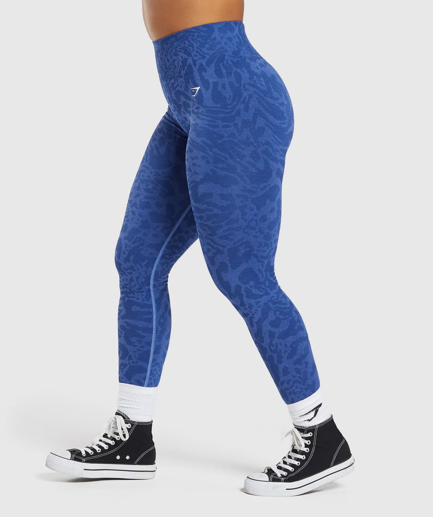 Gymshark Adapt Safari Seamless Leggings - Wave Blue/Iris Blue