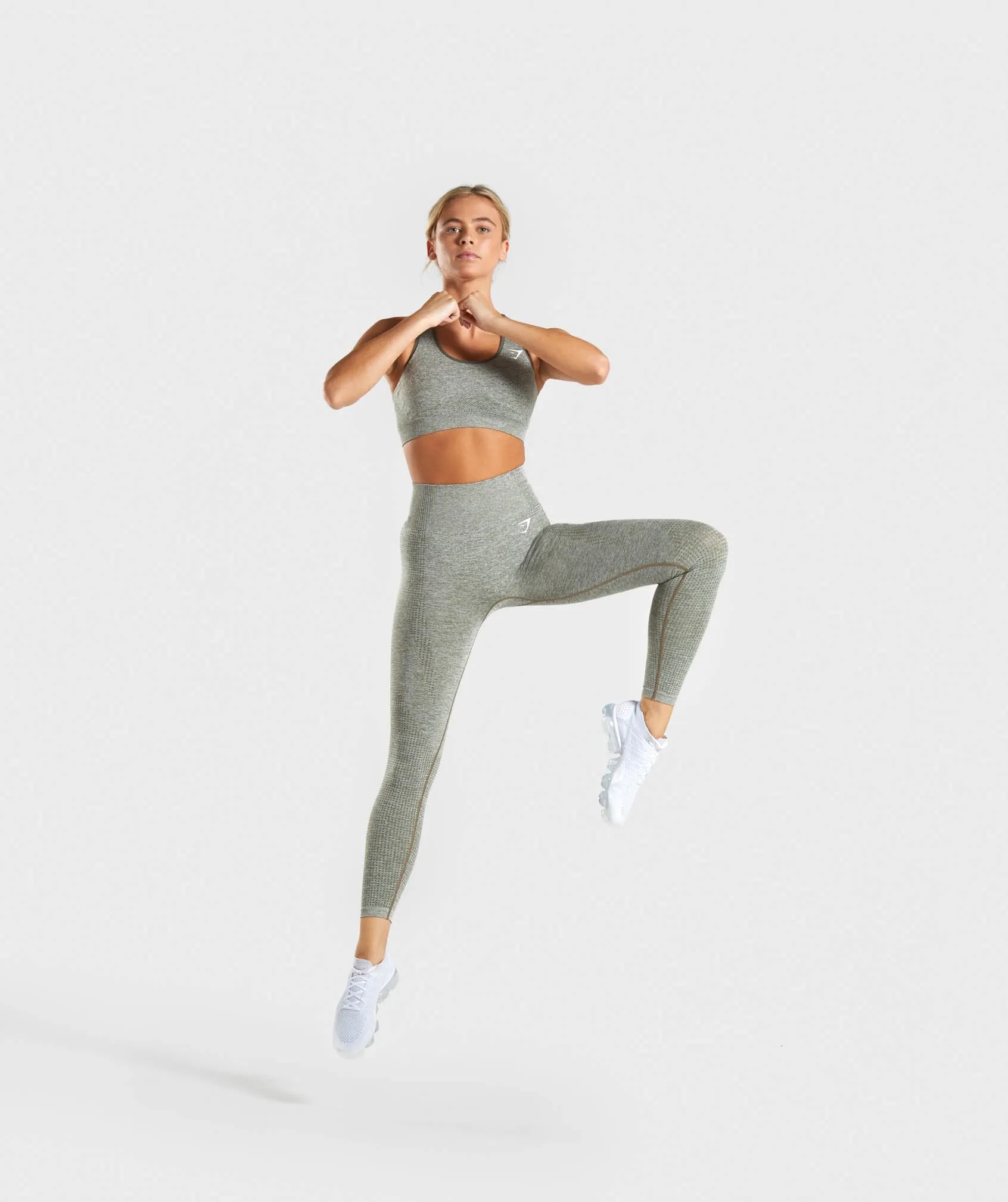 Gymshark Vital Seamless Leggings - Khaki Marl