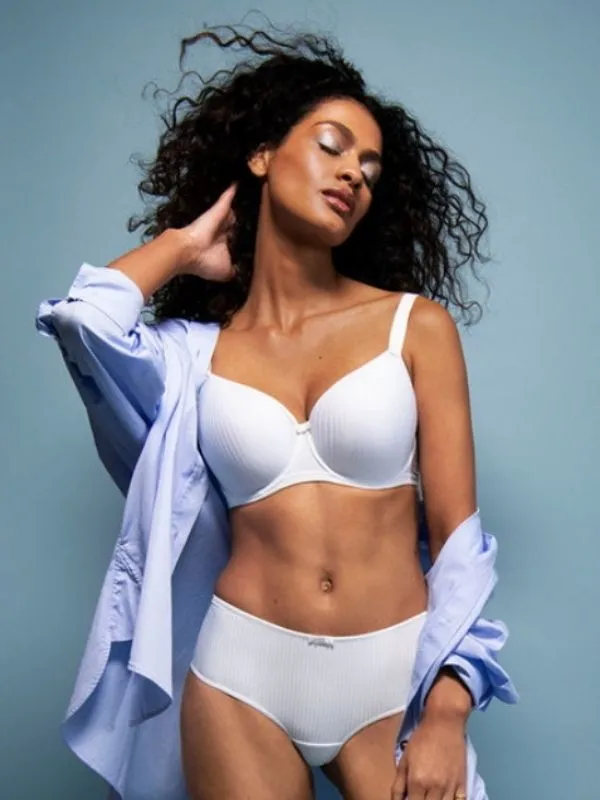 Idol Moulded Balcony Bra - White