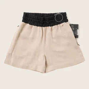 Kids Linen Shorts for Summer with Insulin Pump Pockets - OEKO-TEX® Certified, Sizes 5-14Y