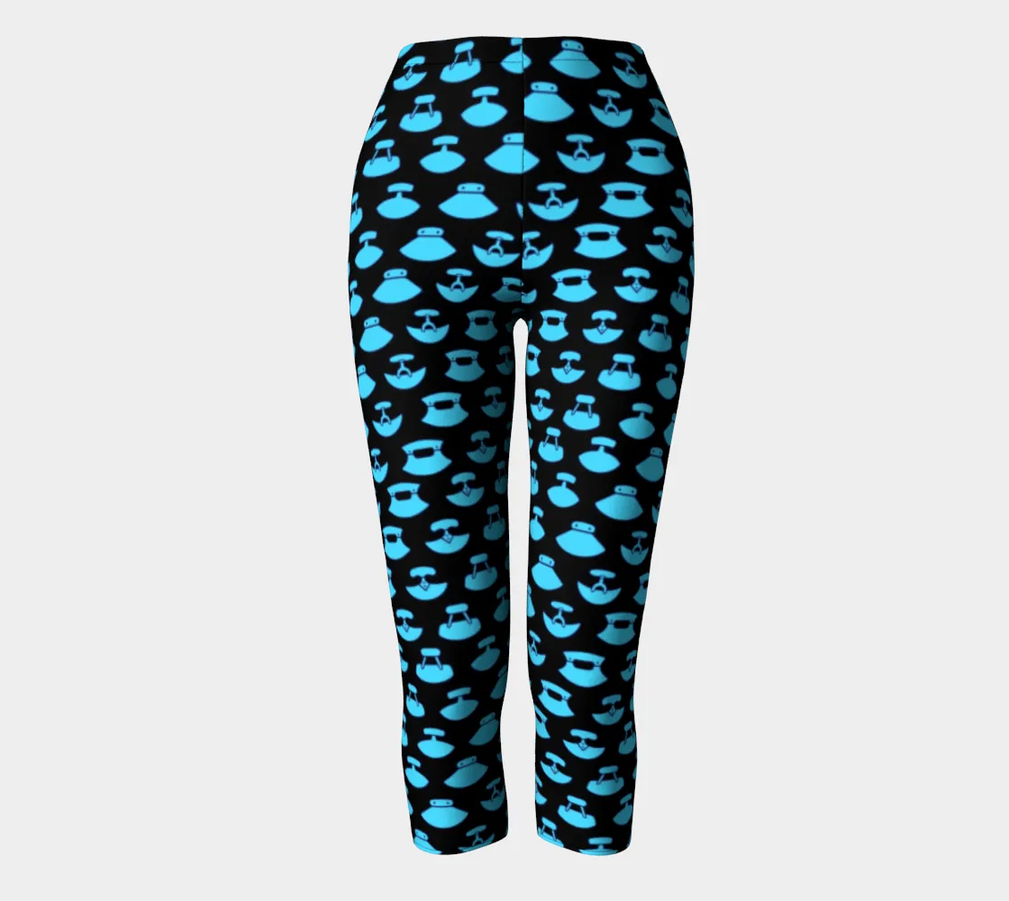 Leggings - Blue Glow Capris