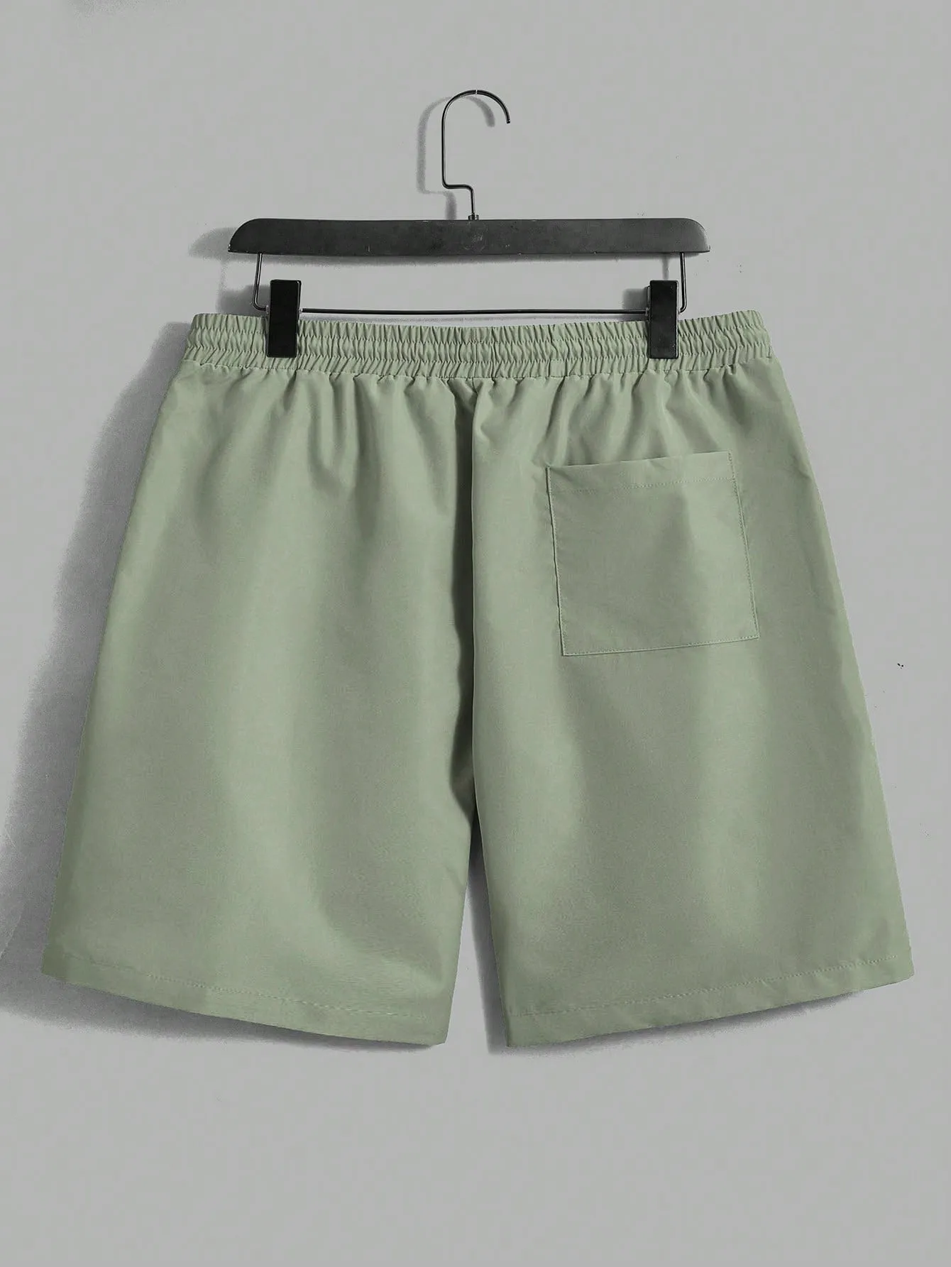 Manfinity EMRG Men's Knitted Short Sleeve Top And Woven Shorts Set