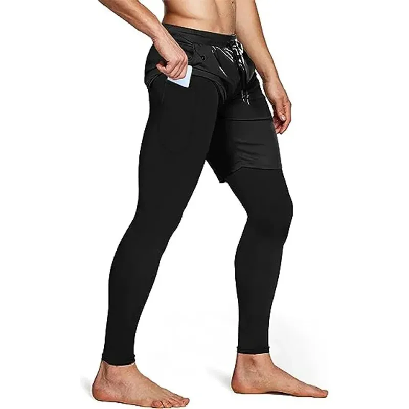 Men's 2-in-1 Compression Running Pants