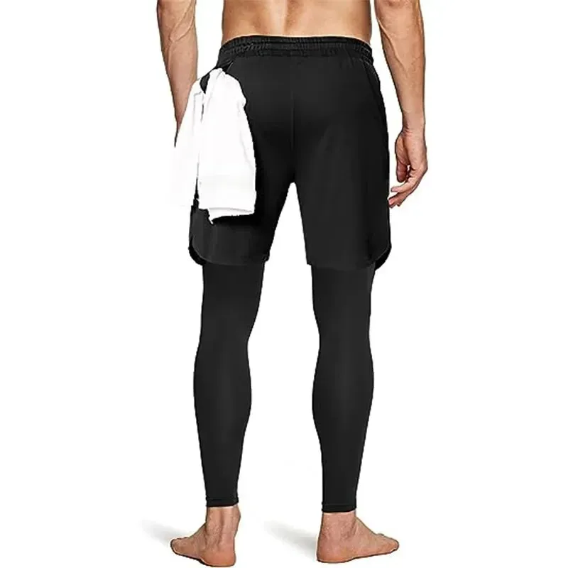 Men's 2-in-1 Compression Running Pants