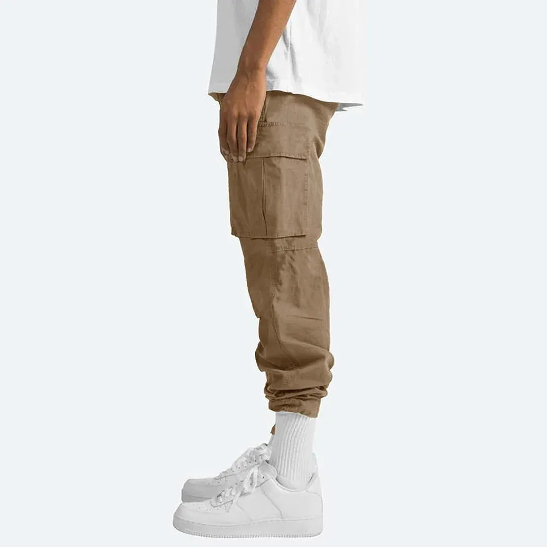 Men's Cargo Trousers  Loose Fit  Multi-Pocket  Outdoor & Fitness  Multiple Colours
