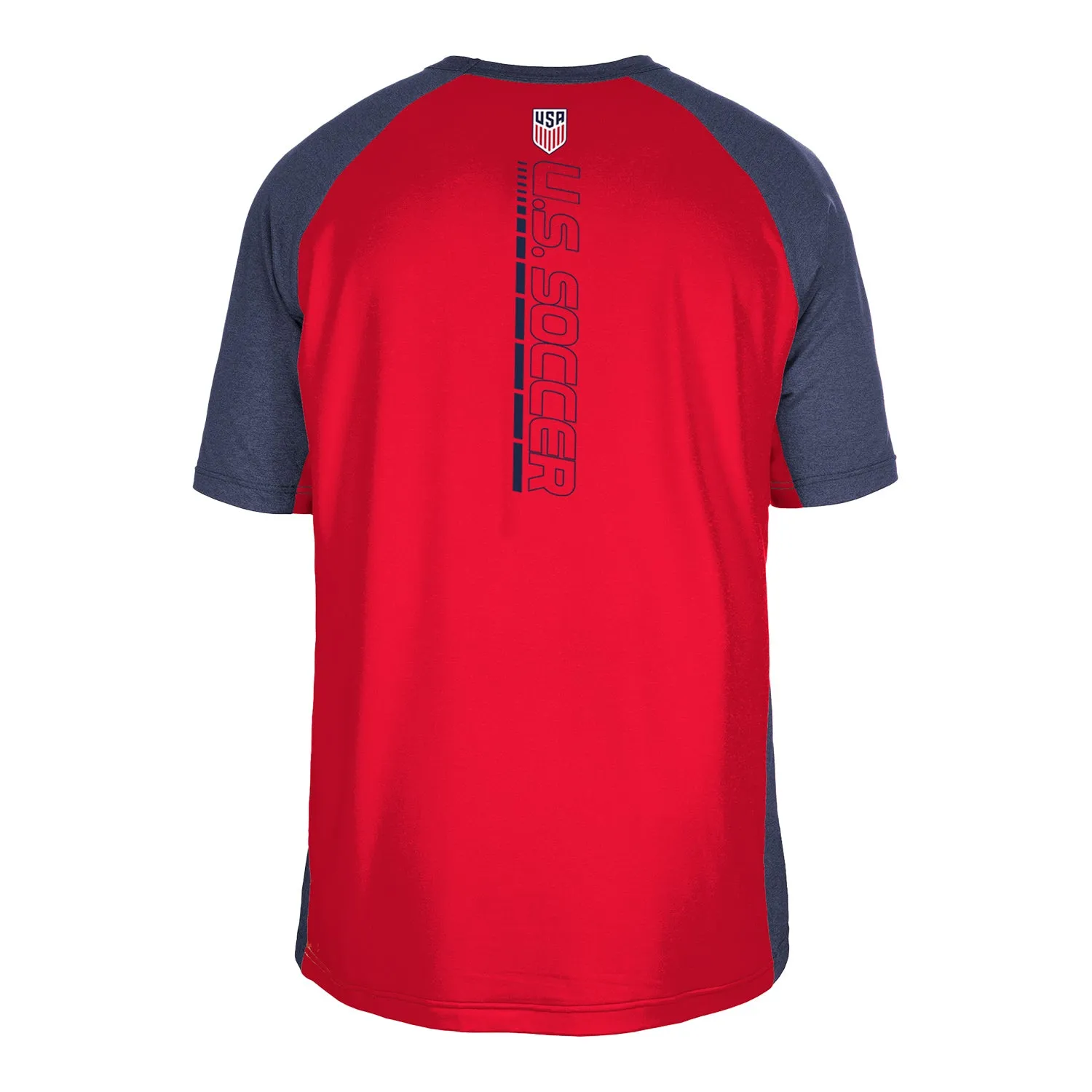 Men's New Era USMNT Brushed Heather Navy Tee