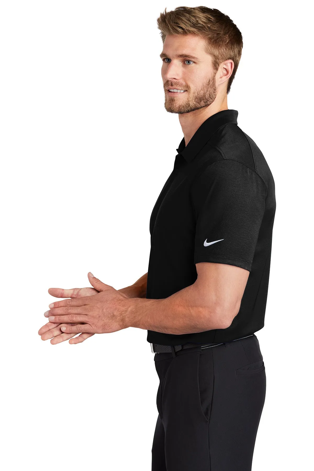 Nike Dry Essential Customized Polos, Black
