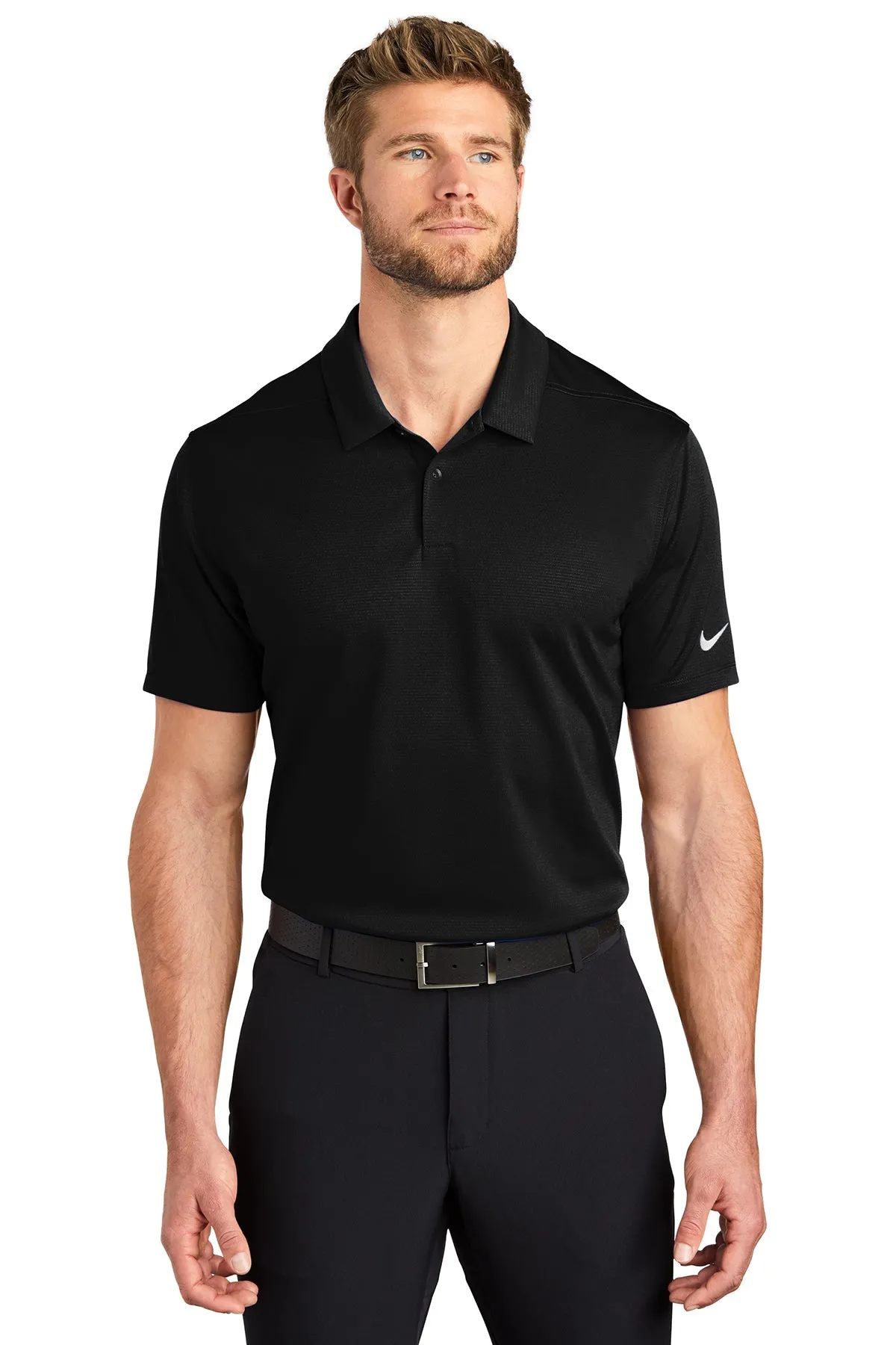 Nike Dry Essential Customized Polos, Black