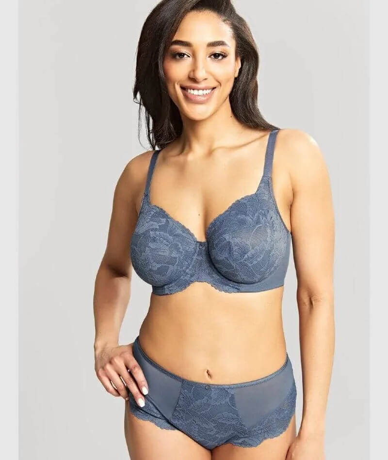 Panache Radiance Full Coverage Underwire Bra - Steel Blue