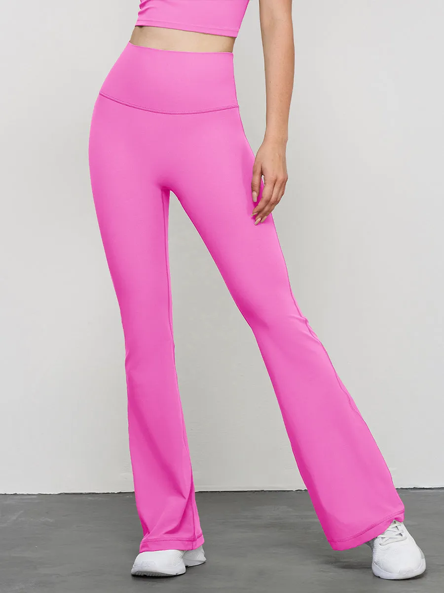 Plain High Waist Women Compression Yoga Pants Active Bottoms