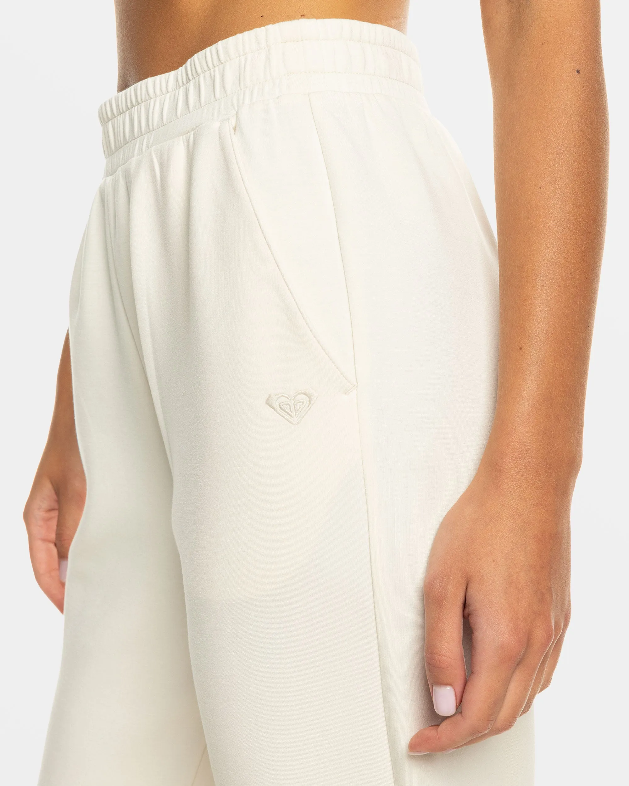 Rise & Vibe Sweet Elastic Waist Pants - Buttercream