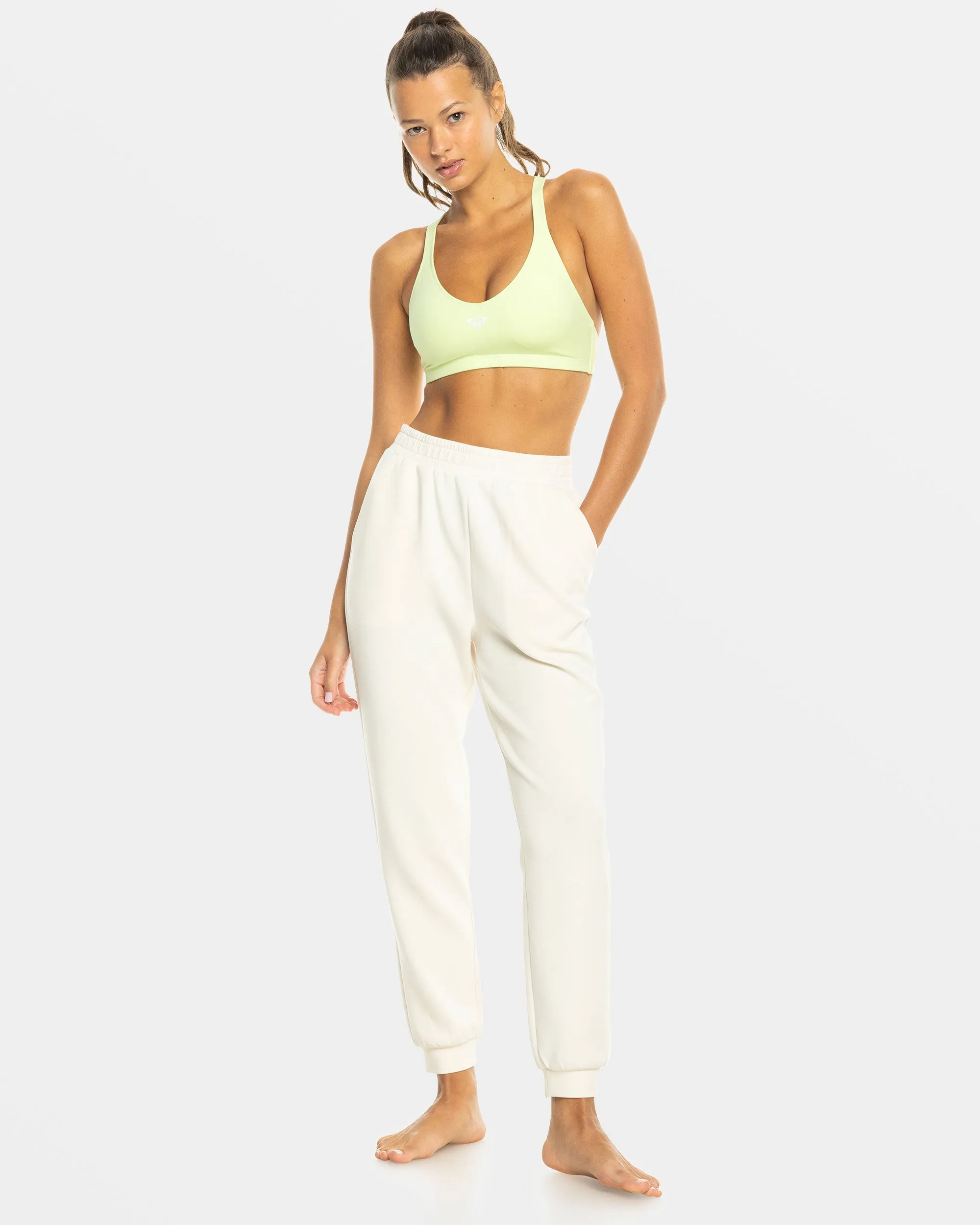 Rise & Vibe Sweet Elastic Waist Pants - Buttercream