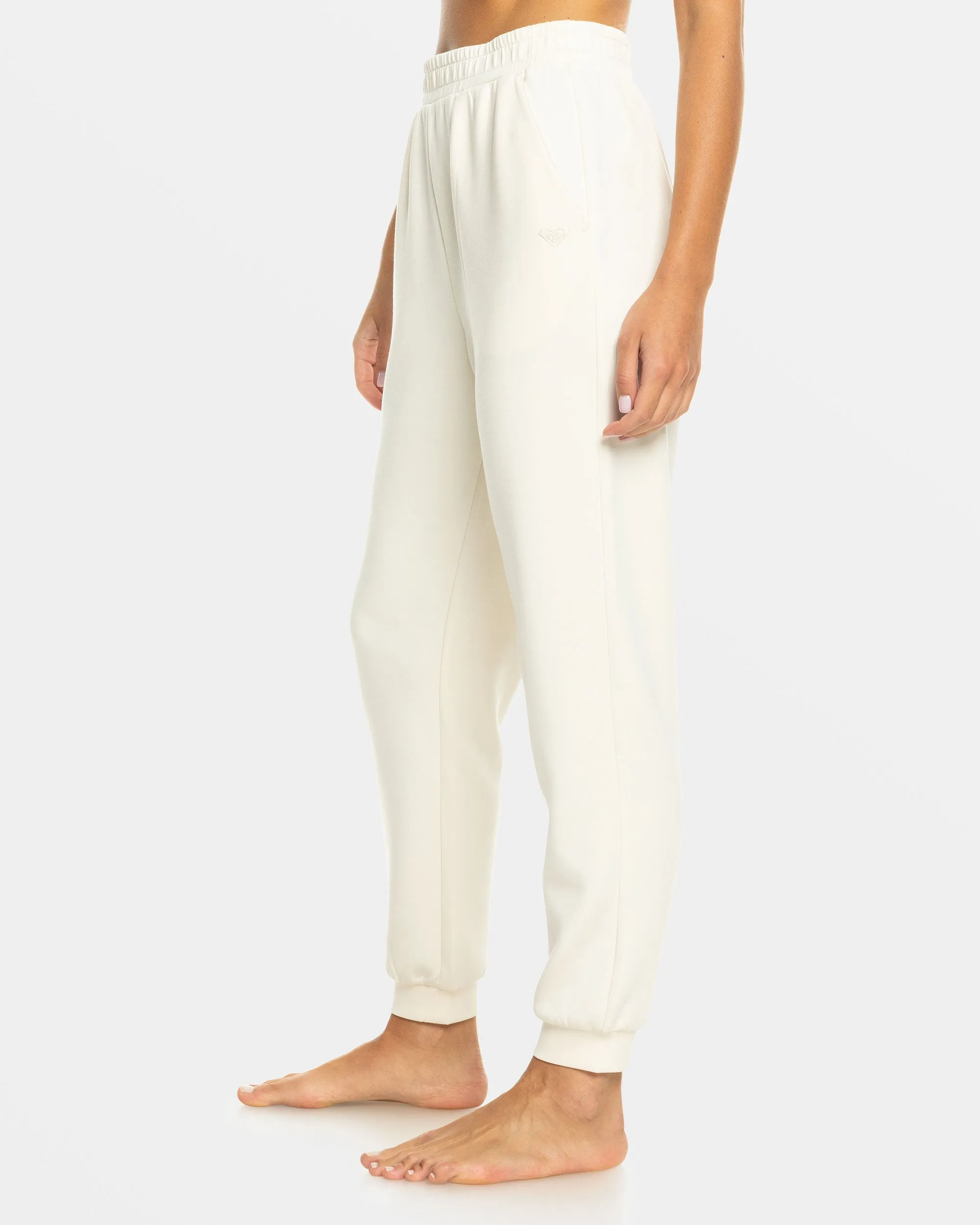 Rise & Vibe Sweet Elastic Waist Pants - Buttercream