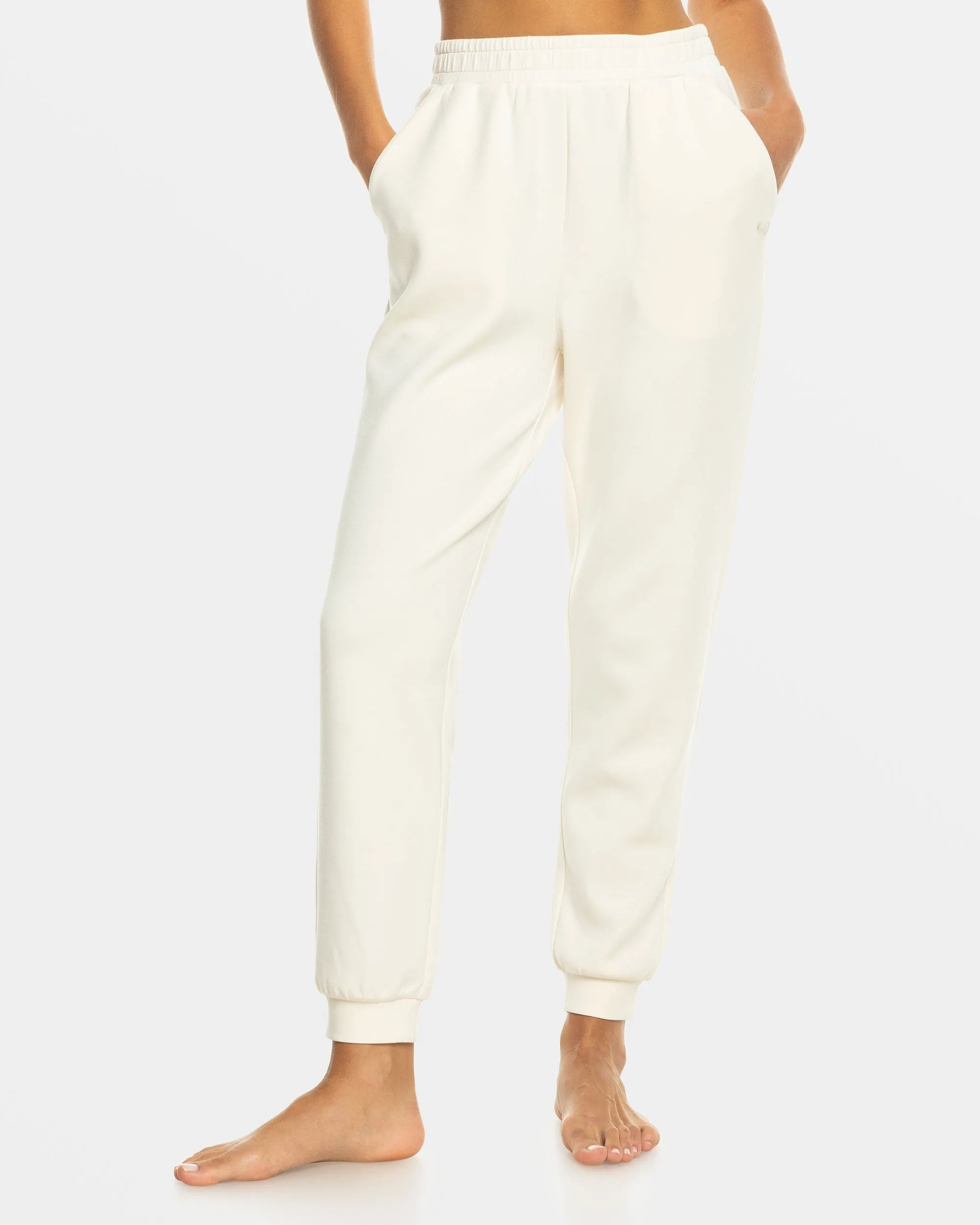 Rise & Vibe Sweet Elastic Waist Pants - Buttercream