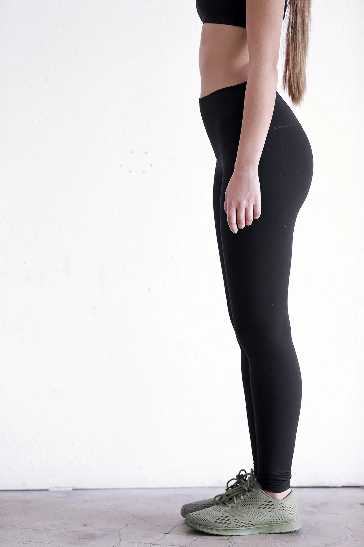 Rolldown Yoga Pants - Black
