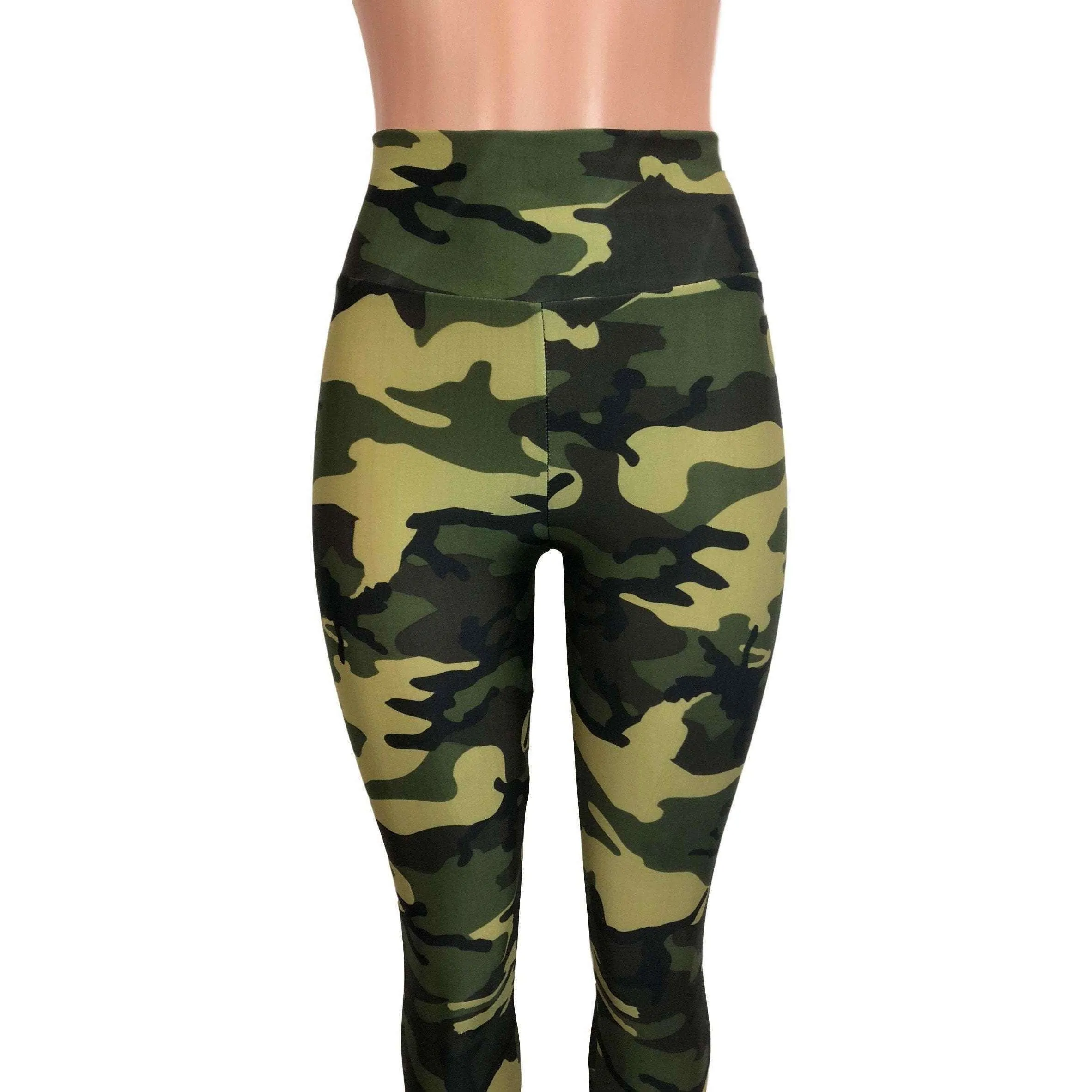 SALE - Camo or Camouflage High Waisted Leggings Pants